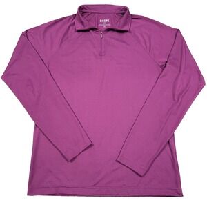Rhone Shirt Men Small Pink Pullover Quarter 1/4 Zip Performance Running Magenta